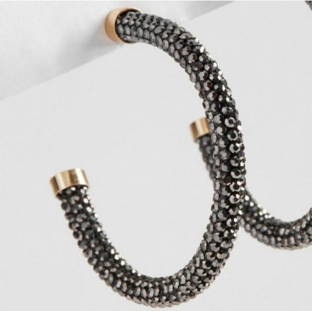 Torrid Large Glitter Lightweight hoop earrings